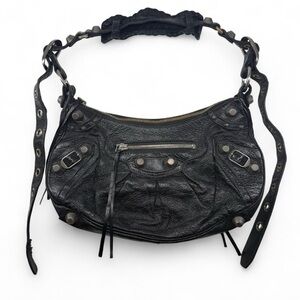 Black Leather Women's Bag with Wallet and Dustbag